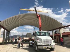 Instalación rápida de Arco Techo en obra